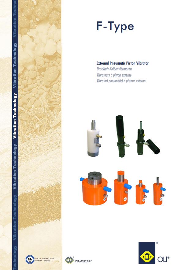 Catálogo vibradores neumáticos tipo F